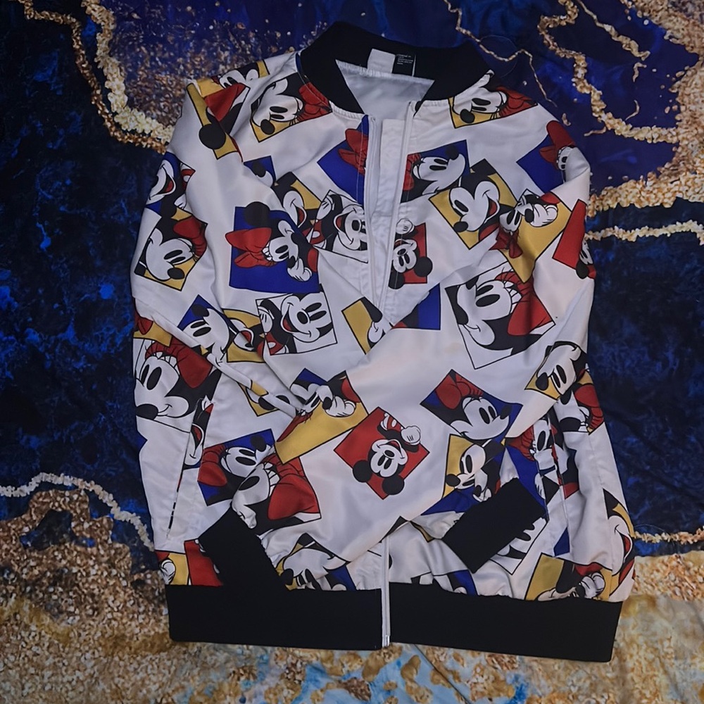 Mickey and Minnie Mouse Bomber Jacket